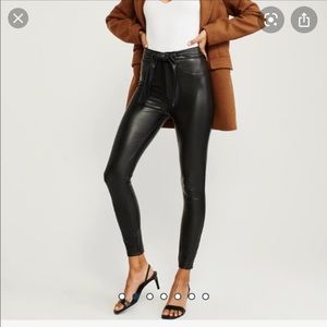 Abercrombie and Fitch leather pants